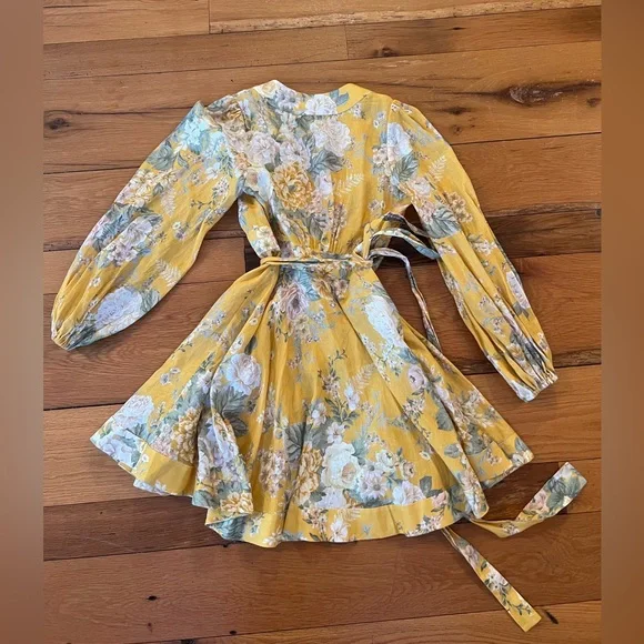 Zimmerman Amelie Wrap Dress Short size 1 - Picture 4 of 7